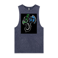 Whanau Reunion Tee shirt - Unisex Stone Wash Barnard Tank